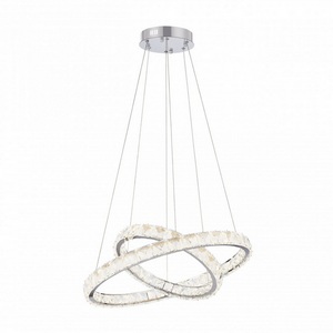 Изображение товара Подвесной хрустальный светильник с пультом управления LED Arte Milano Venezia 311311/D600-D400 NI