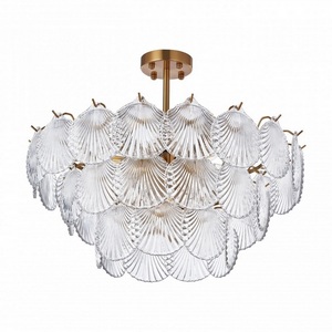 Изображение товара Потолочная люстра на штанге в виде ракушки Arte Milano Rim 312008/D600 BS