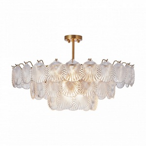 Изображение товара Потолочная люстра на штанге в виде ракушки Arte Milano Rim 312008/D800 BS