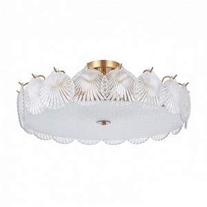 Изображение товара Потолочная люстра на штанге в виде ракушки Arte Milano Rim 312009/D600 BS