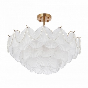 Изображение товара Потолочная люстра на штанге в виде ракушки Arte Milano Rim 316008/D600 BS
