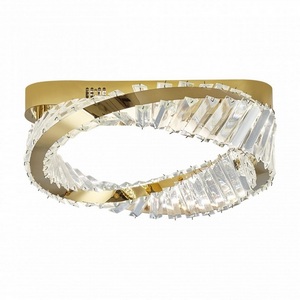 Изображение товара Хрустальный потолочный светильник круглый с пультом LED Arte Milano Venezia 316223/D400 GD