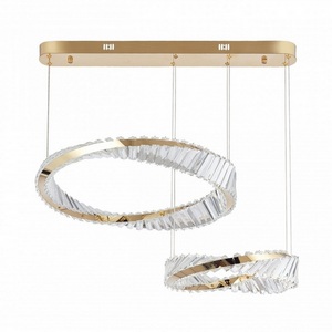Изображение товара Подвесной хрустальный светильник с пультом управления LED Arte Milano Venezia 318311/D600-D400 GD
