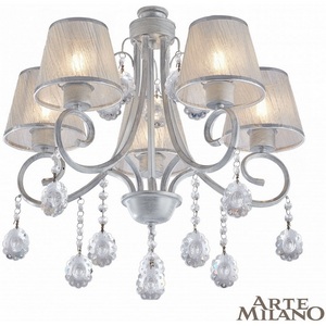 Изображение товара Потолочная люстра Arte Milano Amalfi-7146 337146/5 WT+SL с подвесками