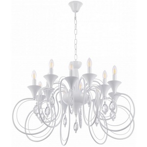 Изображение товара Подвесная люстра Arte Milano AM349920 349920/8-4 WT подсвечник с подвесками