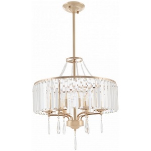 Изображение товара Подвесная люстра хрустальная на штанге Arte Milano Sorrento-1009 371009/6/300/500 GD