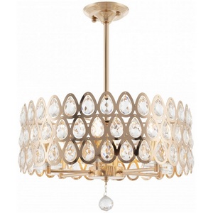 Изображение товара Потолочная люстра хрустальная на штанге Arte Milano Sorrento-1019 371019/6/300/490 GD