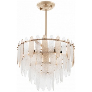 Изображение товара Люстра подвесная диаметром 40 см хрустальная на штанге Arte Milano Sorrento-1309 371309/6/300/400 GD