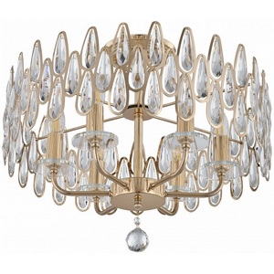 Изображение товара Потолочная люстра хрустальная на штанге Arte Milano Sorrento-2009 372009/6/80/490 GD