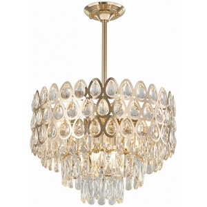 Изображение товара Потолочная люстра хрустальная на штанге Arte Milano Sorrento-2019 372019/7/300/460 GD