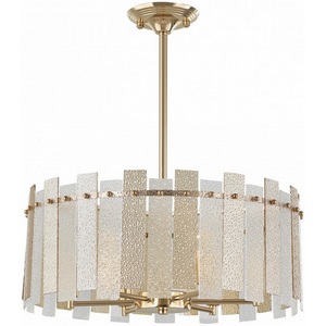 Изображение товара Подвесная люстра хрустальная на штанге Arte Milano Sorrento-2109 372109/6/350/500 GD