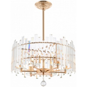 Изображение товара Подвесная люстра хрустальная на штанге Arte Milano Sorrento-2409 372409/6/350/470 GD