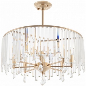 Изображение товара Подвесная люстра хрустальная на штанге Arte Milano Sorrento-2509 372509/8/250/590 GD