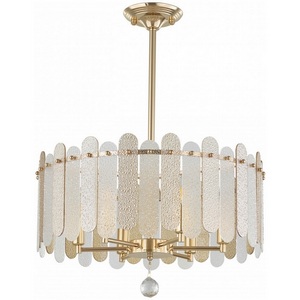 Изображение товара Подвесная люстра хрустальная на штанге Arte Milano Sorrento-3109 373109/6/350/500 GD