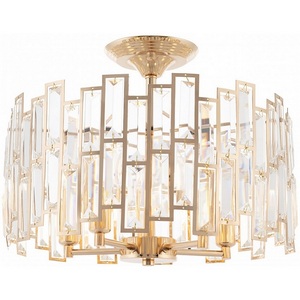 Изображение товара Потолочная люстра хрустальная на штанге Arte Milano Sorrento-3209 373209/5/80/390 GD