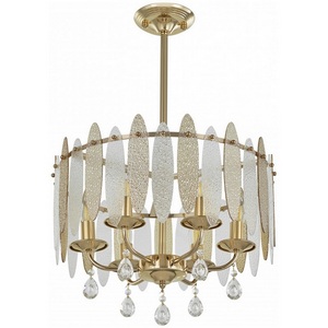 Изображение товара Подвесная люстра хрустальная на штанге Arte Milano Sorrento-4309 374309/6/350/470 GD