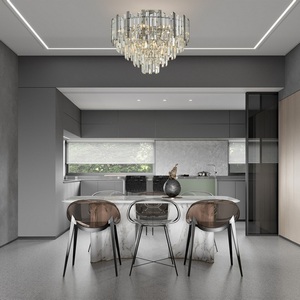 Изображение товара Потолочная люстра хрустальная на штанге Arte Milano Sorrento-4409 374409/9/60/570 CR