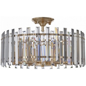 Изображение товара Потолочная люстра для гостиной высотой 30 см хрустальная на штанге Arte Milano Sorrento-5209 375209/6/80/490 GD