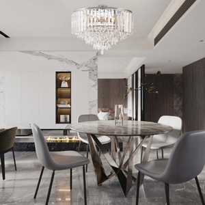 Изображение товара Потолочная люстра хрустальная на штанге Arte Milano Sorrento-5509 375509/8/40/470 CR