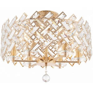 Изображение товара Потолочная люстра хрустальная на штанге Arte Milano Sorrento-7019 377019/6/50/470 GD
