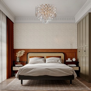 Изображение товара Потолочная люстра хрустальная на штанге Arte Milano Sorrento-8019 378019/7/50/470 GD