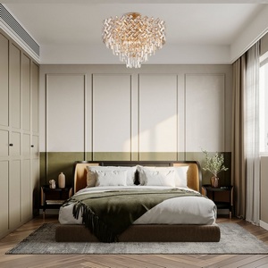 Изображение товара Потолочная люстра хрустальная на штанге Arte Milano Sorrento-8019 378019/9/50/570 GD