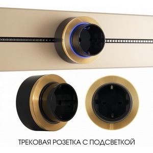 Изображение товара Трековая розетка с подсветкой Arte Milano Am-track-sockets-39 397952TS/ES Gold