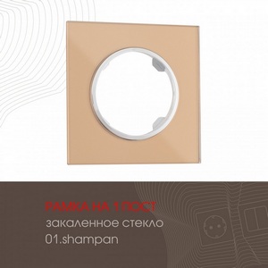 Изображение товара Рамка на 1 пост Arte Milano am-502.01 502.01-1.shampan