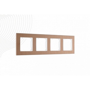 Изображение товара Рамка из алюминия на 4 поста Arte Milano am-503.12 503.12-4.brown