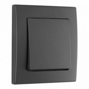 Изображение товара Выключатель встраиваемый одноклавишный с рамкой (черный) Arte Milano SET06-1 SET06-1-30-1 black