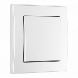 Изображение товара Выключатель встраиваемый одноклавишный с рамкой (серебро) Arte Milano SET06-1 SET06-1-30-1 silver