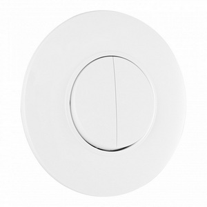 Изображение товара Выключатель встраиваемый двухклавишный с рамкой (белый) Arte Milano SET08-1 SET08-1-30-2 white