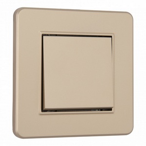 Изображение товара Выключатель встраиваемый одноклавишный с рамкой (шампань) Arte Milano SET16-1 SET16-1-30-1 shampan