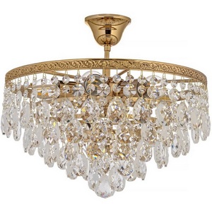 Изображение товара Потолочная люстра хрустальная на штанге Arti Lampadari Castellana Gold Castellana E 1.3.38.608 G