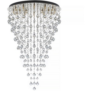 Изображение товара Люстра хрустальная потолочная H 1.4.80.615 Arti Lampadari Flusso N (плафоны шарики)