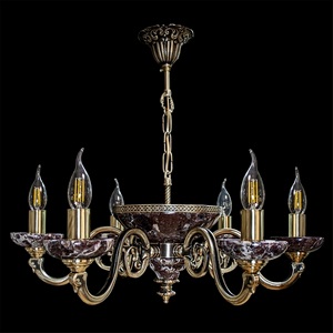 Изображение товара Подвесная люстра НК-О-6 ЛАТА СВ (100) Бордо