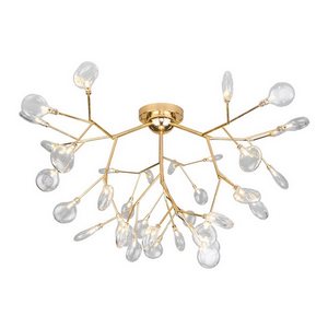 Изображение товара Потолочная люстра светодиодная Bogate's LAMELLA 566 золото лепестки