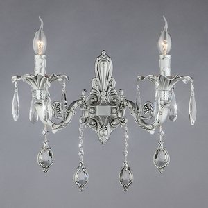 Изображение товара Бра 276/2 Bogate's Wonderful серебро подсвечник с подвесками