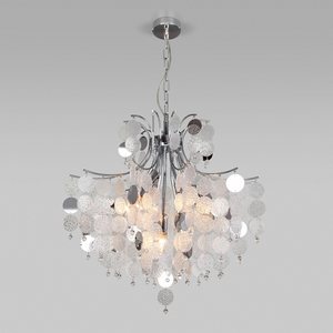 Изображение товара Подвесная каскадная люстра WiFi с управлением смартфоном 335/9 Bogate's Bolla хром (Умный дом, Алиса, WiFi, голосовое управление)