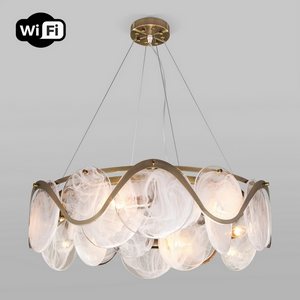 Изображение товара Подвесная люстра WiFi с управлением смартфоном 354/6 Bogate's Galicia античная бронза (Умный дом, Алиса, WiFi, голосовое управление)