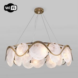 Изображение товара Подвесная люстра WiFi с управлением смартфоном 354/8 Bogate's Galicia античная бронза (Умный дом, Алиса, WiFi, голосовое управление)