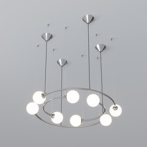 Изображение товара Подвесная люстра светодиодная в виде солнечной системы 360/8 Bogate's Brook хром