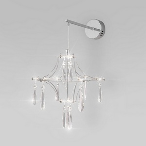 Изображение товара Бра светодиодное с хрусталем и регулировкой цветовой температуры Bogate's Tense 442/1 хром с подвесками