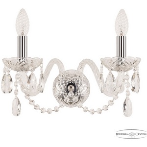 Изображение товара Бра Bohemia 101 101B/2/165 Ni подсвечник с подвесками