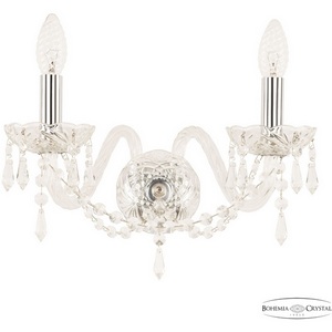 Изображение товара Бра Bohemia 104 104B/2/165 Ni подсвечник с подвесками