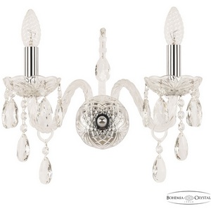 Изображение товара Бра Bohemia 105 105B/2/165 Ni подсвечник с подвесками