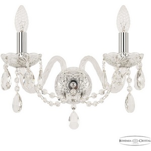 Изображение товара Бра Bohemia 116 116B/2/165 Ni подсвечник с подвесками