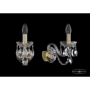 Изображение товара Бра хрусталь Bohemia 1402 1402B/1/141/G подсвечник с подвесками