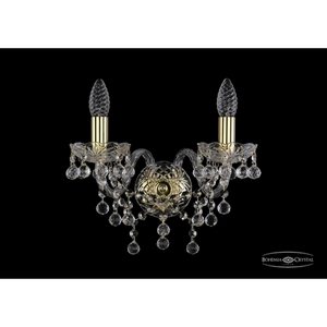 Изображение товара Бра хрусталь Bohemia 1409 1409B/2/141/G подсвечник с подвесками
