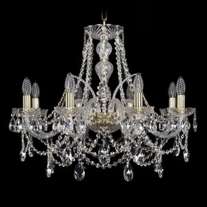 Изображение товара Подвесная люстра хрустальная Bohemia 1411 1411/8/240/G подсвечник